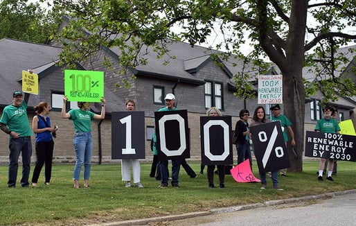 Kai rally 100 renewable - EcoRI news Jun 2021 - photo credit Brian P. D. Hannon